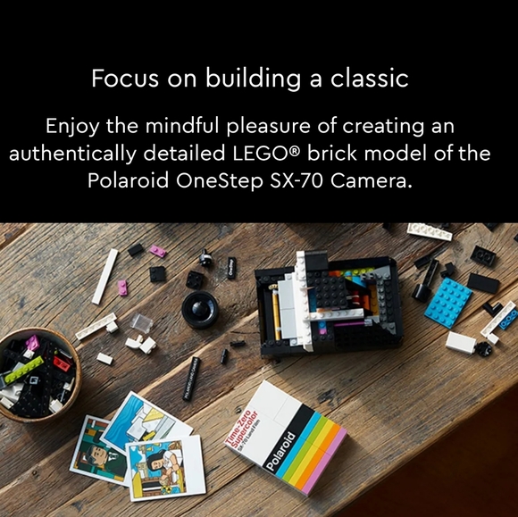 💥BUY 2 GET 1 FREE  LEGO  Polaroid OneStep SX-70 Camera, Retail Price$79. - Picture 7 of 16